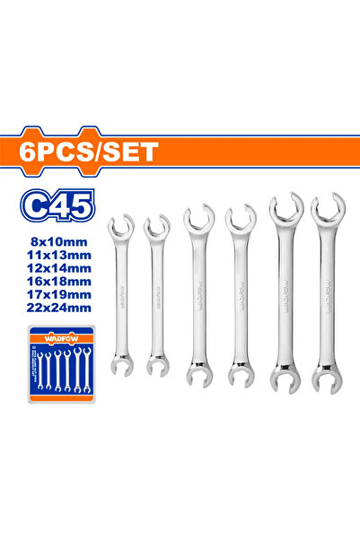 WADFOW 6-piece combination wrench set (8–24 mm) – WDS2406