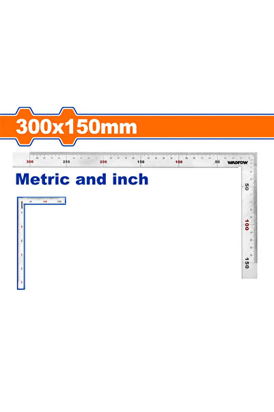 WADFOW زاوية علام حديد 300×150مم (12×6 بوصة) — WSR4330