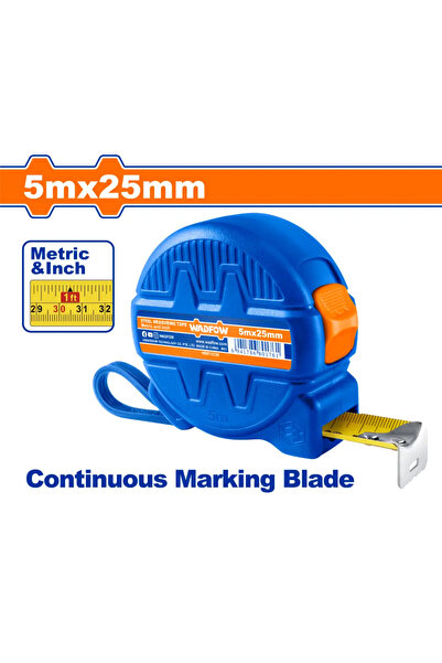 WADFOW متر شريط بلاستيك 5م × 25مم — WMT4330