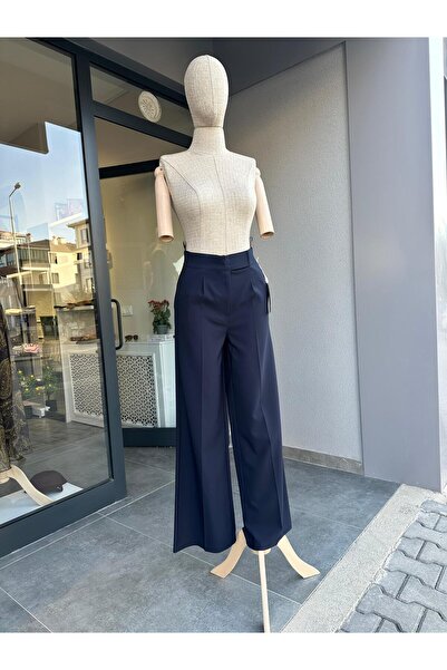 sinembutik CIRTCIRTLI DÜĞMELİ FERMUARLI PALOZZO PANTOLON