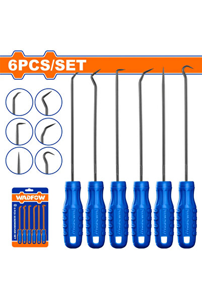 WADFOW طقم مفكات فني إلكتروني طويل (6 قطع) – WSS2606