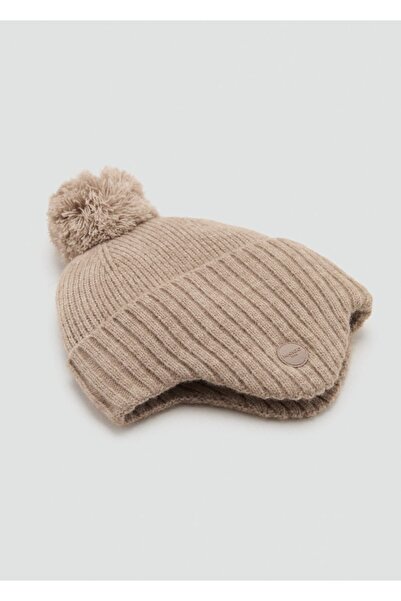 MANGO Kids Ponponlu triko şapka