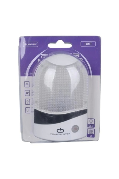 Powermaster PM-34096 1 Watt Ledli Fotoselli Sensörlü Gece Lambası