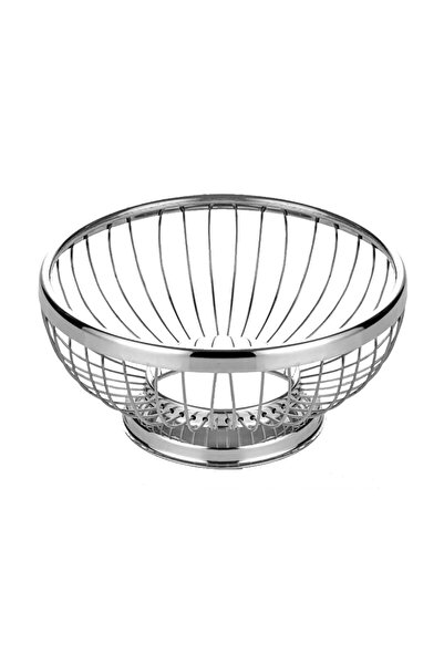 Altınbaşak 21*8.5 Paslanmaz Yuvarlak Ekmek Sepeti (A 021 02)