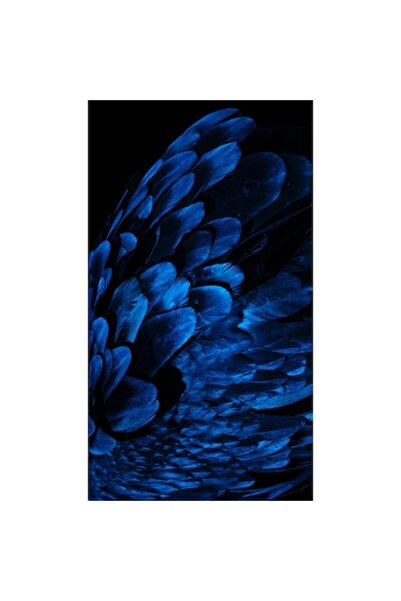OEM Tablou Canvas - Abstract Pene Albastru, 100x70 cm