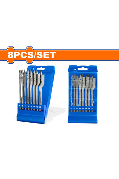 WADFOW طقم ريش خشب مسطحة 8 قطع WWF6B08