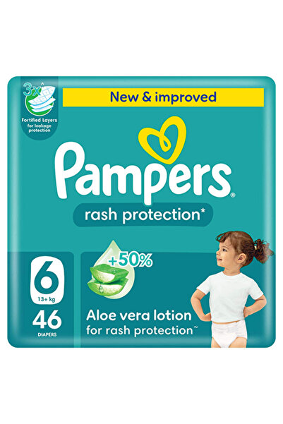 Pampers حفاضات حماية من الطفح الجلدي مقاس 6 - 46 حفاضة