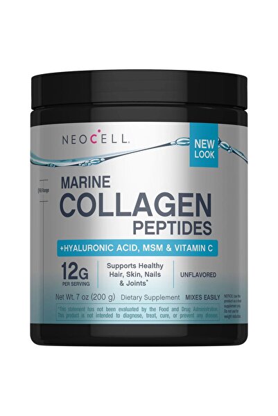 Neocell Marine Collagen Peptides + Hyaluronic Acid & C Powder, 7 oz (200 g) Powder