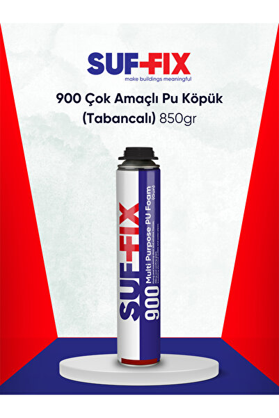 SUF FİX CONSTRUCTİON CHEMİCALS Suf-fix 900 Çok Amaçlı Tabancalı Poliüretan Montaj, Dolgu ve Yalıtım Köpüğü 850gr PU Foam (Gun)
