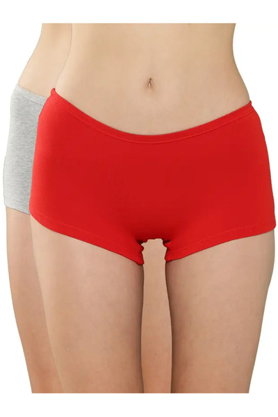 Leading Lady By Styli Pack of 2 - Solid Cotton Boyshorts