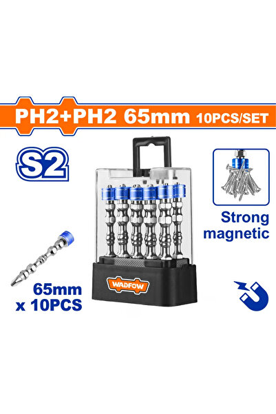 WADFOW مجموعة رؤوس مفكات ممغنطة قوية 65 مم – WSV3B01