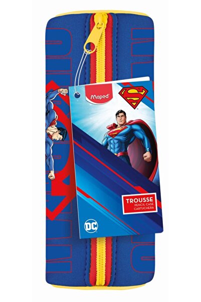 Maped Penar rotund Superman, 21 cm, Albastru