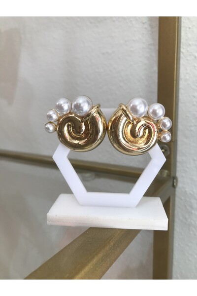 the ASEL İNCİ أقراط اللؤلؤ مفصلة