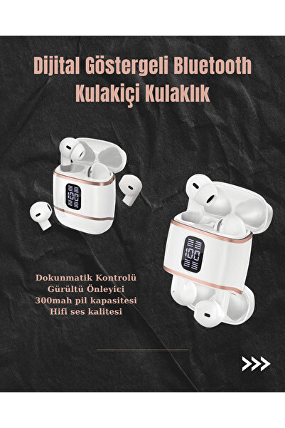 Kanonik Education سماعات أذن بلوتوث مع شاشة رقمية – عبوة من 4 قطع، مزودة بخاص...