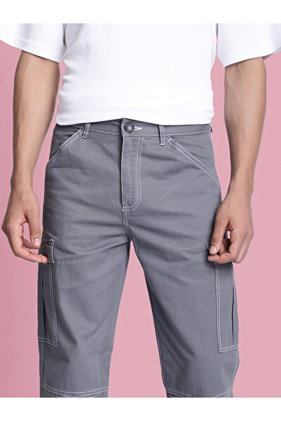 Bene Kleed By Styli Men Relaxed Fit Cotton Cargo Trousers