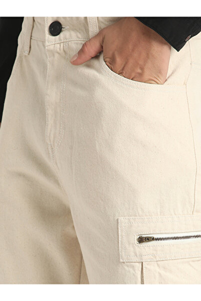 Bene Kleed By Styli Men Mid Rise Straight Fit Cargo Jeans