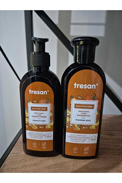 Tresan Bal Kabağı Çekirdeği Sülfatsız Onarıcı Saç Bakım Seti 300 ML