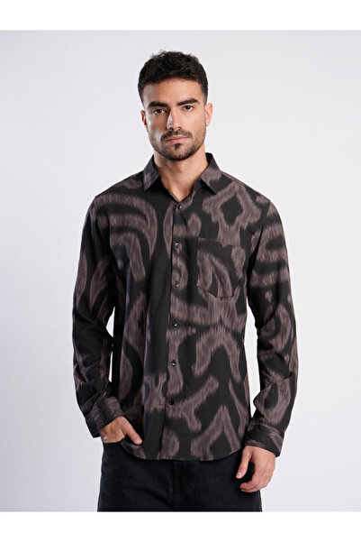 Bene Kleed By Styli Men All Over Print Slim Fit Shirt