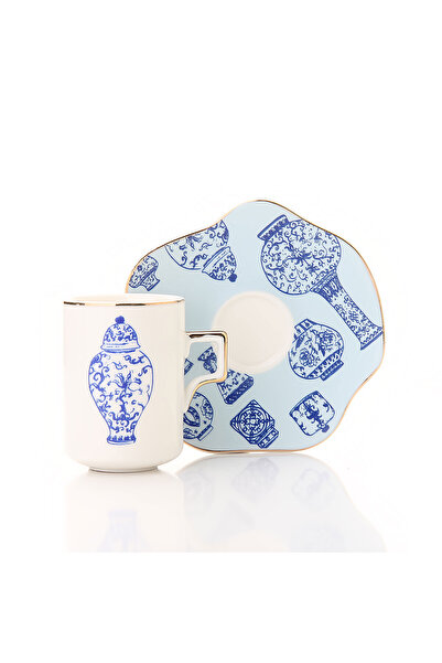 JUVIA Jv15 Luxury Porcelain Coffee Set for 6 People