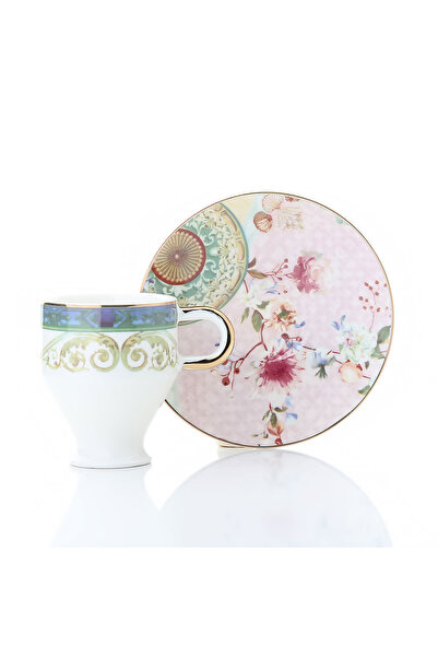 JUVIA JV05 Lüks Porselen 6 Kişilik Kahve Takımı