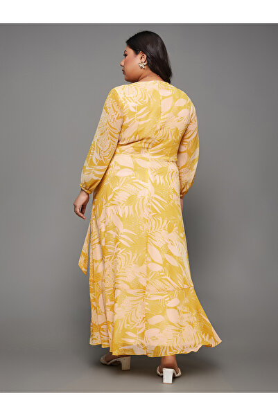 Miss Chase By Styli Plus Size Floral Print Midi Dress