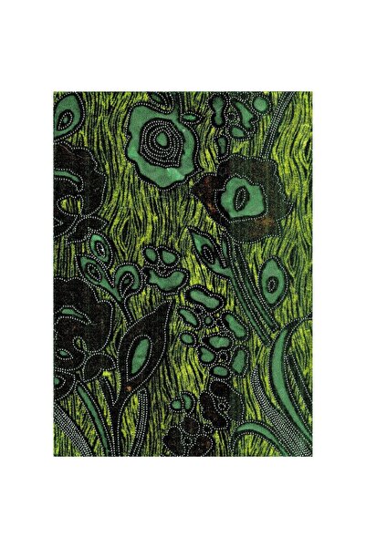 OEM Tapet Premium Canvas, Abstract Flori brodate verde abstract, 250x400 cm
