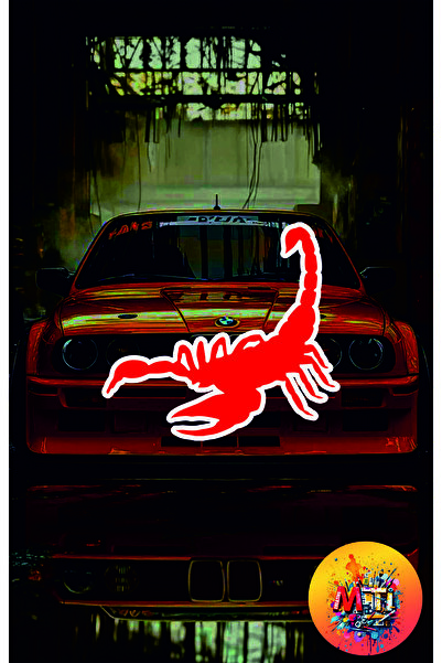 sticker ملصق زجاجي للسيارة والدراجة النارية من Akrep Yazici Jdm - ملصق هولوجرام