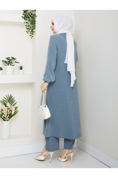 Rüyam Moda Shirt and Pants Double Gökçe Set