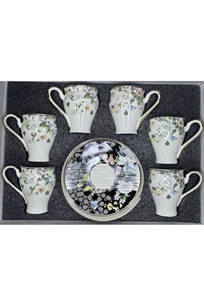 JUVIA Jv04 Luxury Porcelain Coffee Set for 6 People