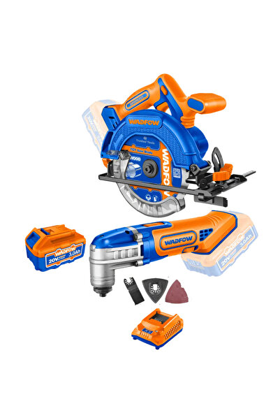 WADFOW 20V Wood Chipper with 20V Multi-Purpose Rocket — WOS240981 (Product includes 2 batteries and charger)