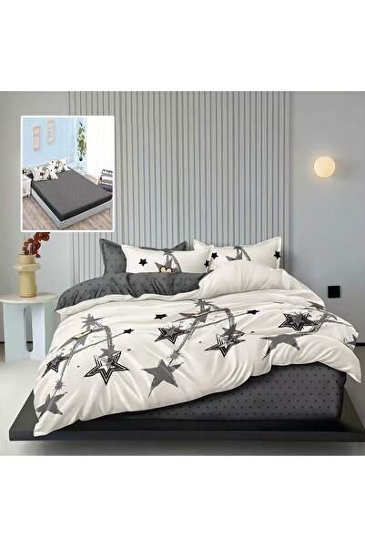 TextiLici Cozy bed linen set, 6 pieces, TextiLici, universal mattress cover 160 x 200 cm and 180 x 200 cm, 4 p