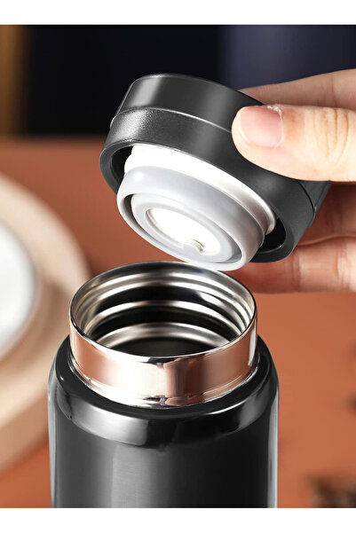 Alvora Mini Termos Paslanmaz Çelik Su Termos, Sıcak Ve Soğuk İçecekler İçin Vakum Termos 200 ml