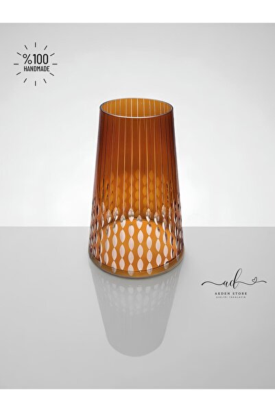 AKDEN STORE Kristal Dekor Vazo - Çiçeklik - Masaüstü Dekorasyon