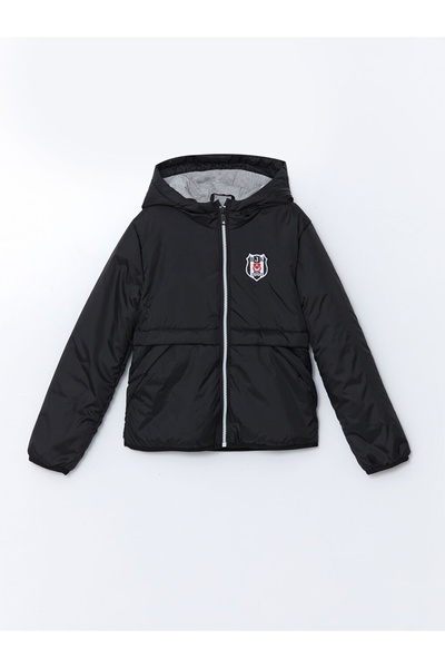 LC Waikiki LCW Kids NEW SEASON K cu glugă Căptușeală-stone B cu imprimeu Palt...