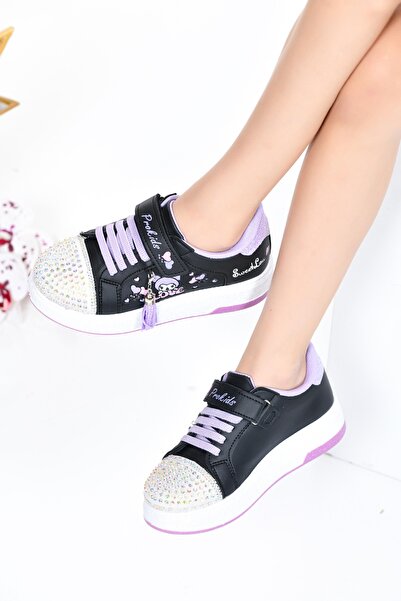 Prokids Bellakids Siyah Taş Detaylı Günlük Çocuk Spor Ayakkabı