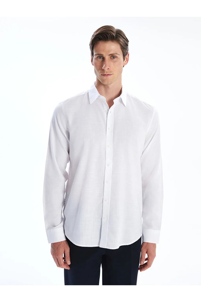 LC Waikiki Чоловічий гольф з попліну з довгим рукавом Regular Fit