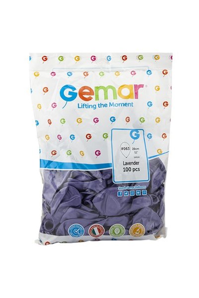gnsstore Gemar Metalik Balon Gm110 28Cm 100 Lü Mor 034