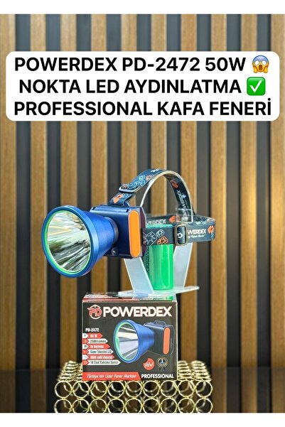powerdex Pd-2472 50w 2500 Lümen Nokta Led Aydınlatma Profesyonel Kafa Feneri ...