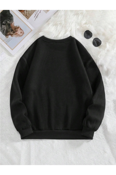 COHERENT Unisex Women/Men Believe Custom Printed Colorful Oversize Crew Neck Cotton Sweatshirt
