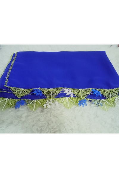 hoaryage Handcrafted Needle Embroidered Prayer Cover Dowry Cover Mevlit Headscarf Crepe Fabric 145X75 cm