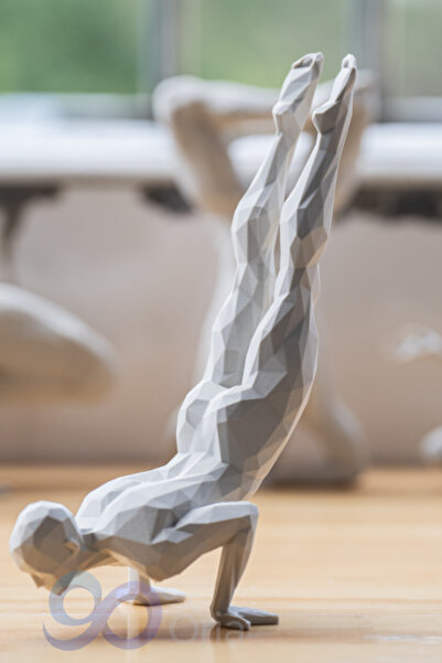 3DOria Yoga Yapan Adam Heykel Serisi No: 2 & Art Biblo & Huzur Ve Sakinliğin ...