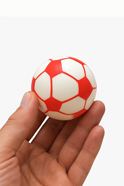 MİNGODAN Turuncu Beyaz Taraftar Stres Topu Sıkmalı Sünger Top El Bilek Egzers...