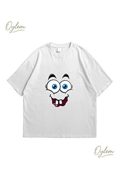 Komik Surat Oversize Unisex Tişört