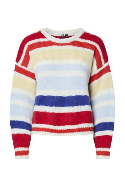 PIECES PCOLIVIA O-NECK KNIT PWP BC