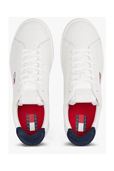 Tommy Jeans Kožené tenisky s logem Pánské BOTY EM0EM01596 0G1