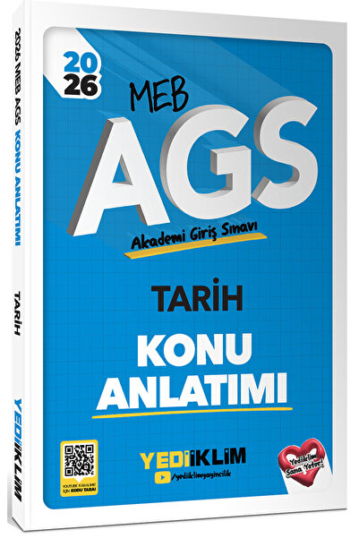 Yediiklim Yayınları 2026 MEB AGS Tarih Konu Anlatımı