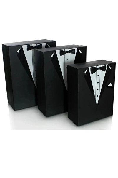 pazarakos Büyük Boy Xxl-5 - Damat Bohçası - Damat Kutusu - Seti 3'lü Set