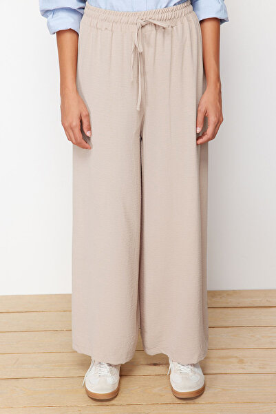 Trendyol Modest Stone Wide Leg Woven Trousers TCTSS22PL0240