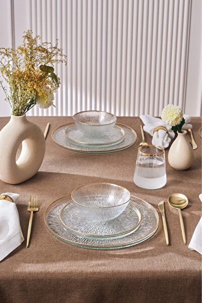 Karaca Duomo 18 Parça 6 Kişilik Cam Yemek Takımı