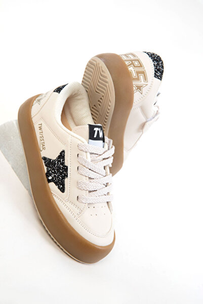 SOHO Beige-Gold Kids Unisex Sneaker 20837